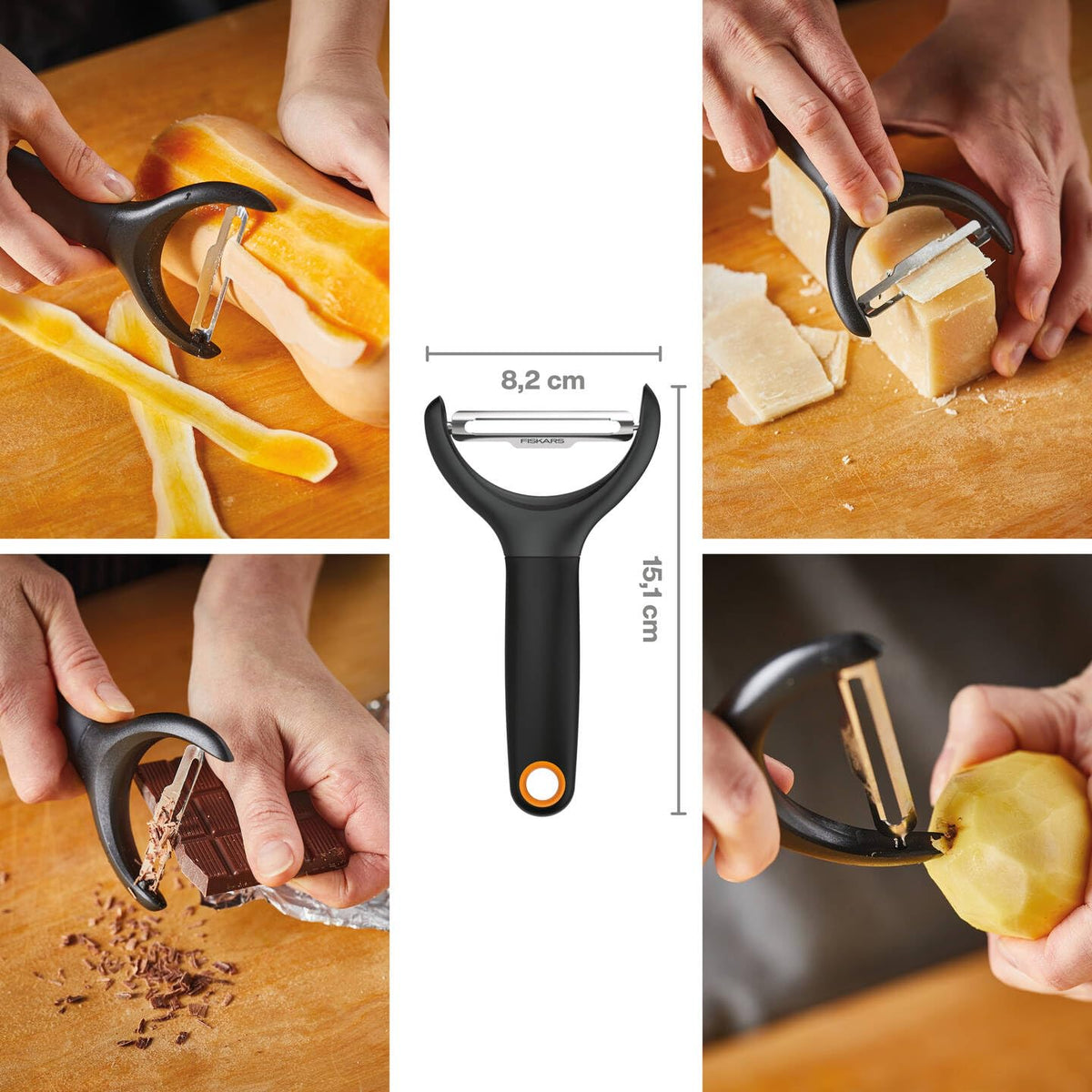 Fiskars Functional Form Y-Shaped Peeler | Swedish Sandvik Steel | 1016122