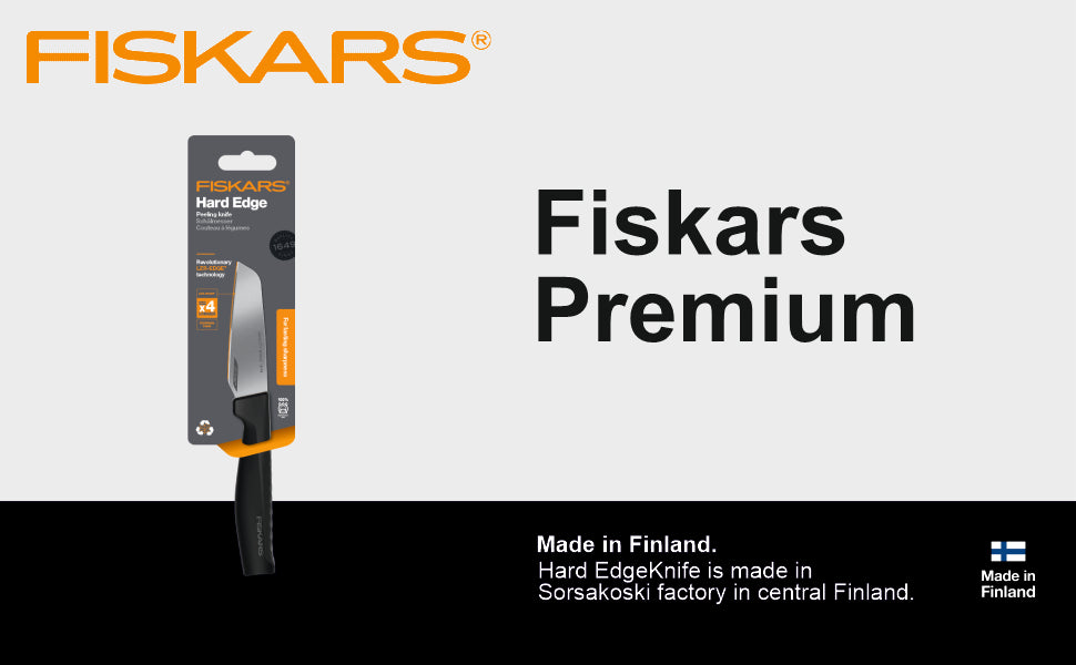 Fiskars Handle: Plastic with Softgrip ; Blade: Japanese Stainless Steel Hard Edge Peeling Knife | 1051777