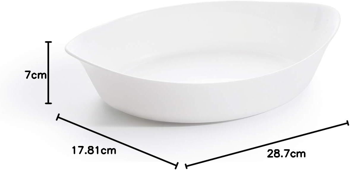 LUMINARC SMART CUISINE CARINE BL OVAL DISH 29X17