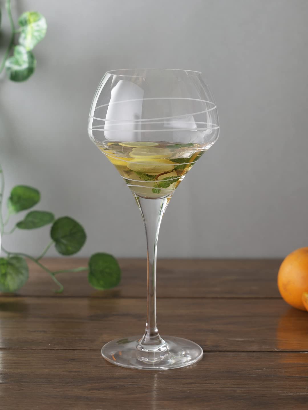 C & S ARABESQUE OPEN UP STEMMED GLASS 40