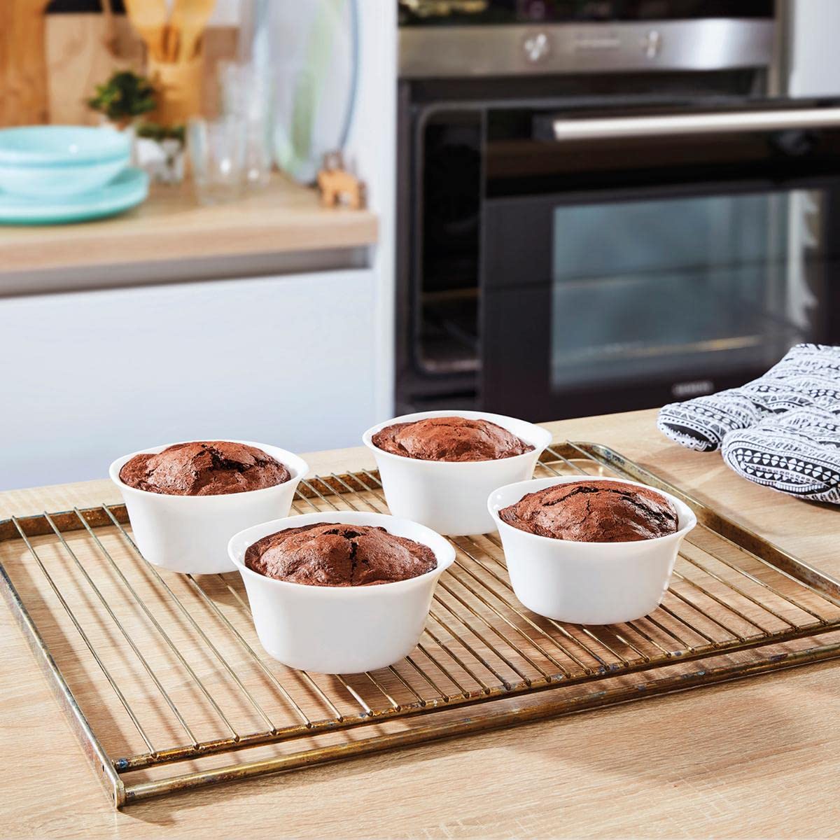 LUMINARC SMART CUISINE CARINE BL RD RAMEKIN 11