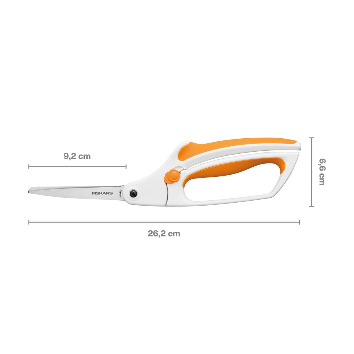 Fiskars EasyAction Sewing Scissors, Stainless Steel, Bent Handle