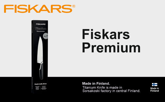 Fiskars Handle: Plastic; Blade: Titanium Titanium Cooks Knife 20 Cm | 1027294