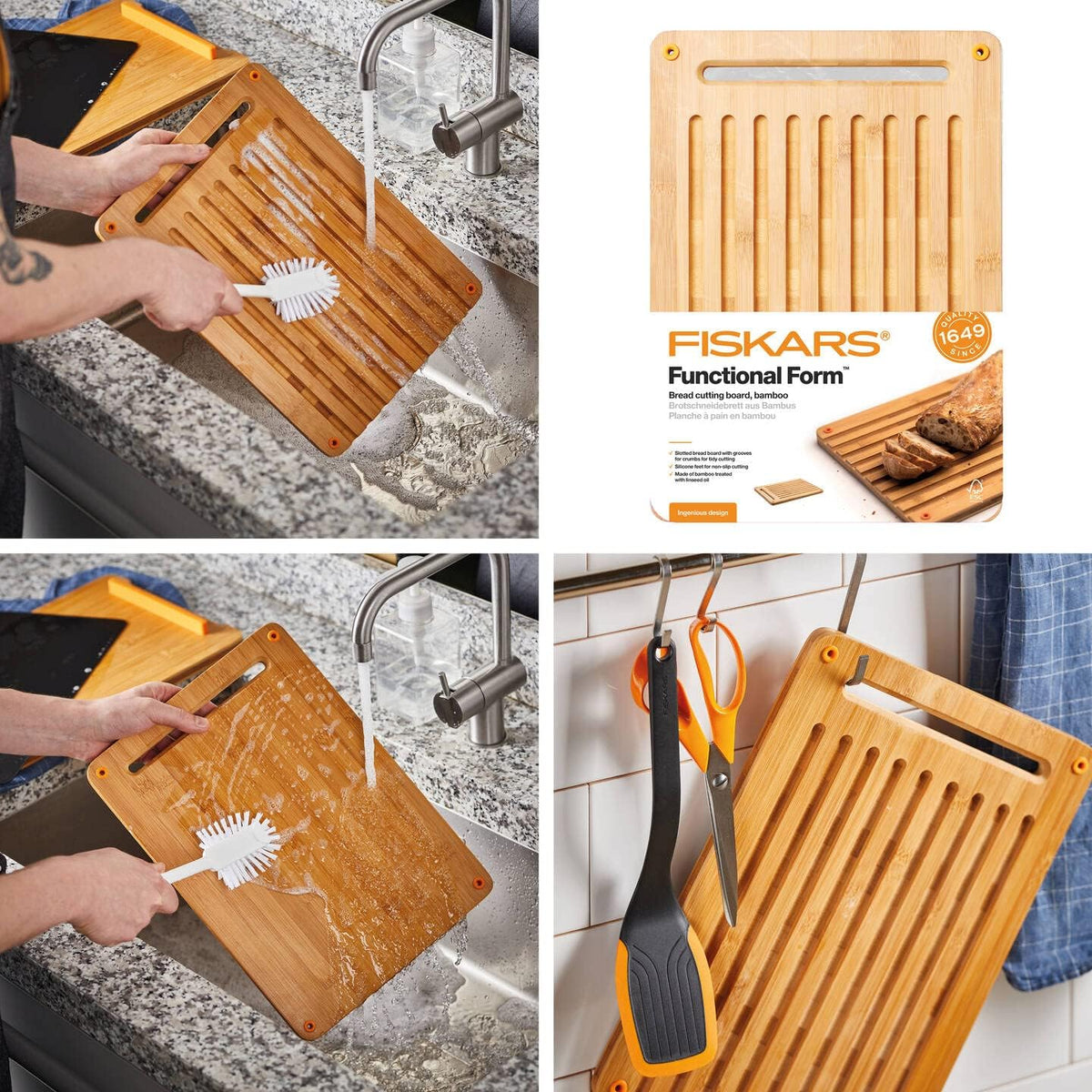 Fiskars FF Bamboo Bread Board FSC