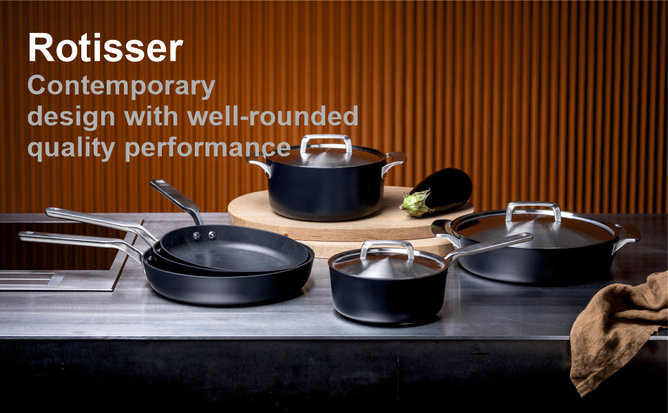 Fiskars Aluminium, Stainless Steel Lid Rotisser Saut Pan 26Cm W/Lid | 1023752