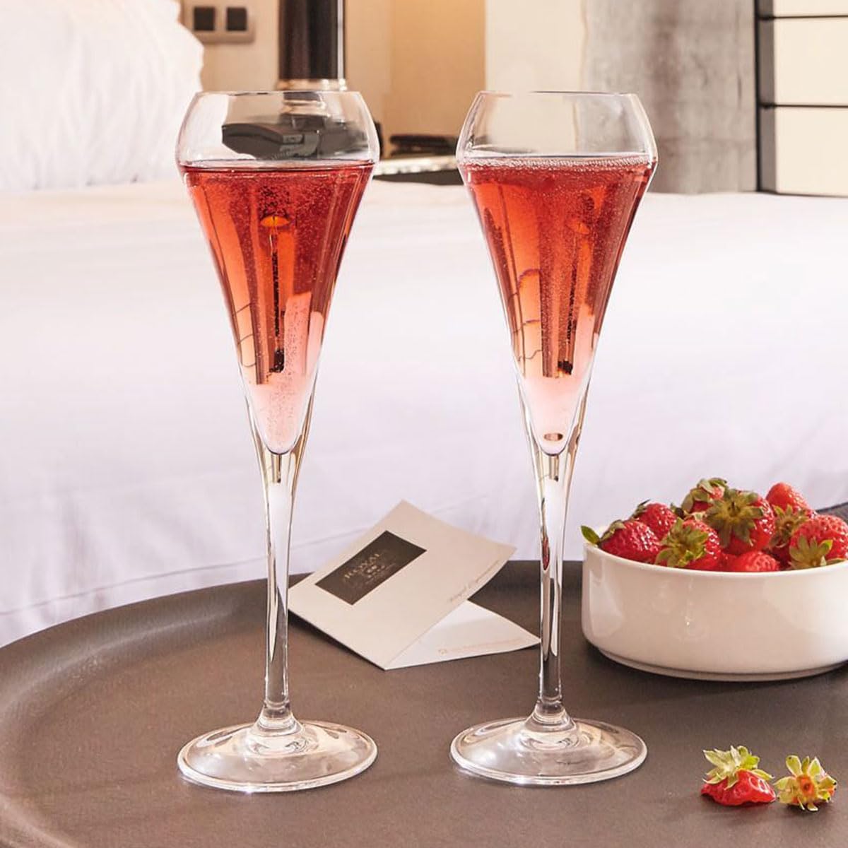 C & S EFFERVESCENT FLUTE 20 STEMMED GLASS