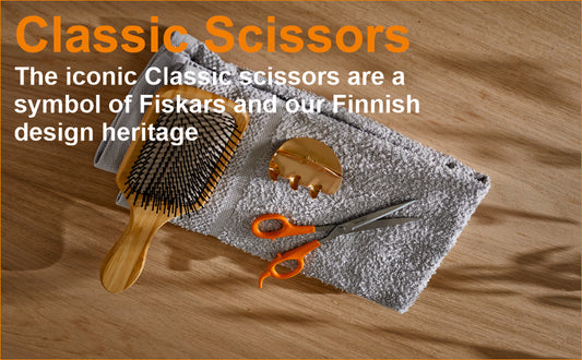 FISKARS Classic Scissors, Classic Hairdressing Scissors, Swedsh Sandvik Steel, 17cm