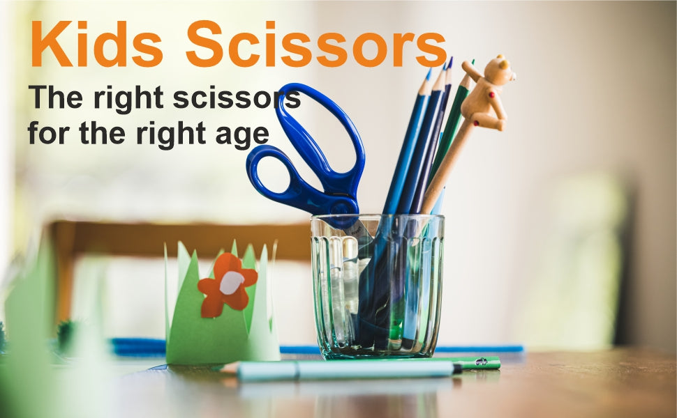 FISKARS Kids Scissors, Stainless steel, Blue, 13cm