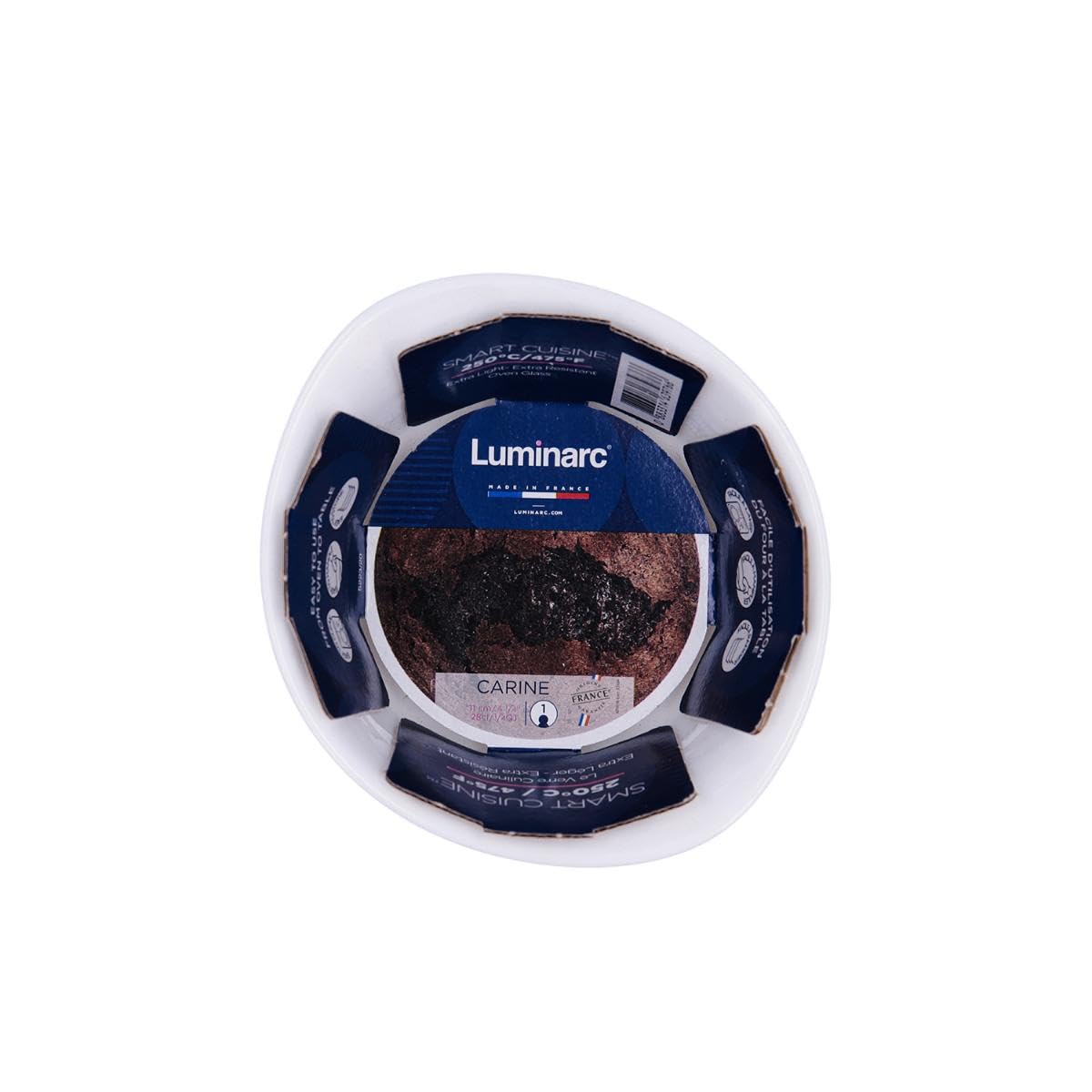 LUMINARC SMART CUISINE CARINE BL RD RAMEKIN 11