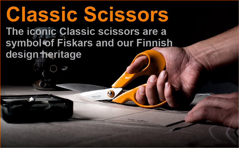 FISKARS Classic Scissors, Classic Tailor Scissors, Swedish Sandvik steel, 27cm