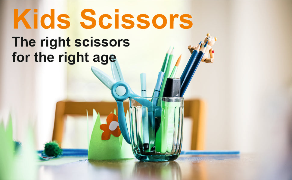 Fiskars Scissors, Plastic starters scissors, Teal
