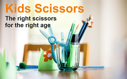 Fiskars Scissors, Plastic starters scissors, Teal