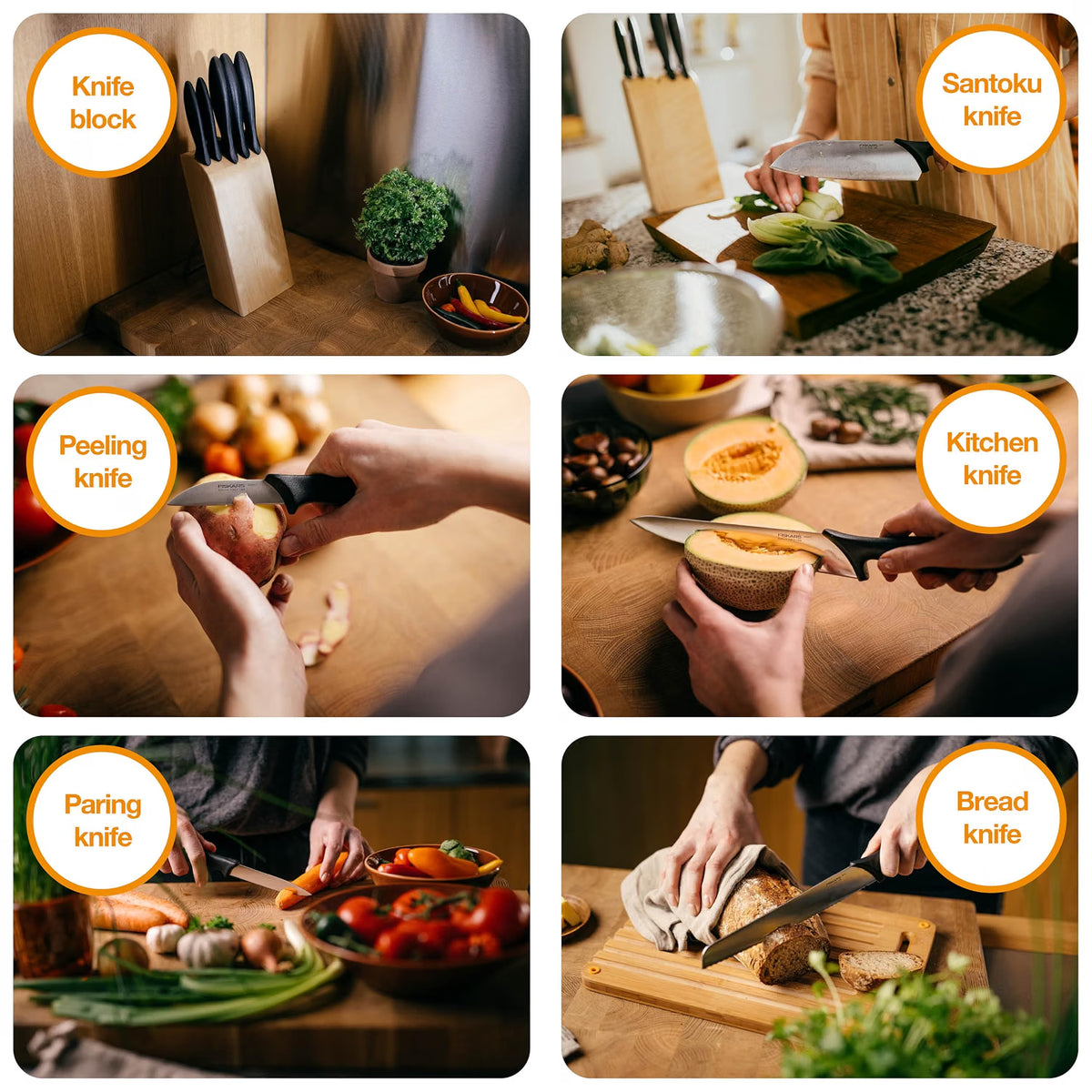 Fiskars Essential Knife Block Set