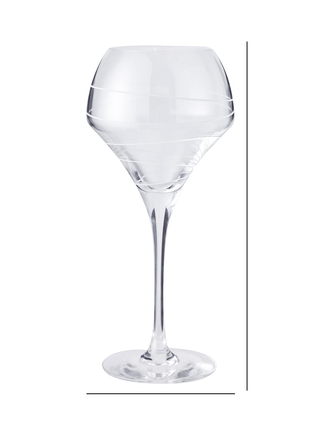 C & S ARABESQUE OPEN UP STEMMED GLASS 37