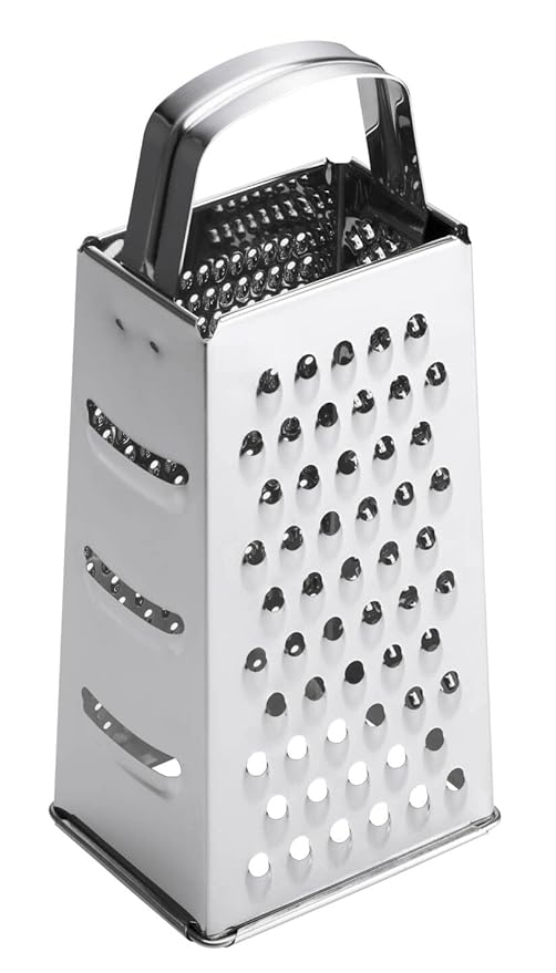 FISKARS Essential 4-sided Cheese Grater, Stainless steel, 23cm, Silver 1065589