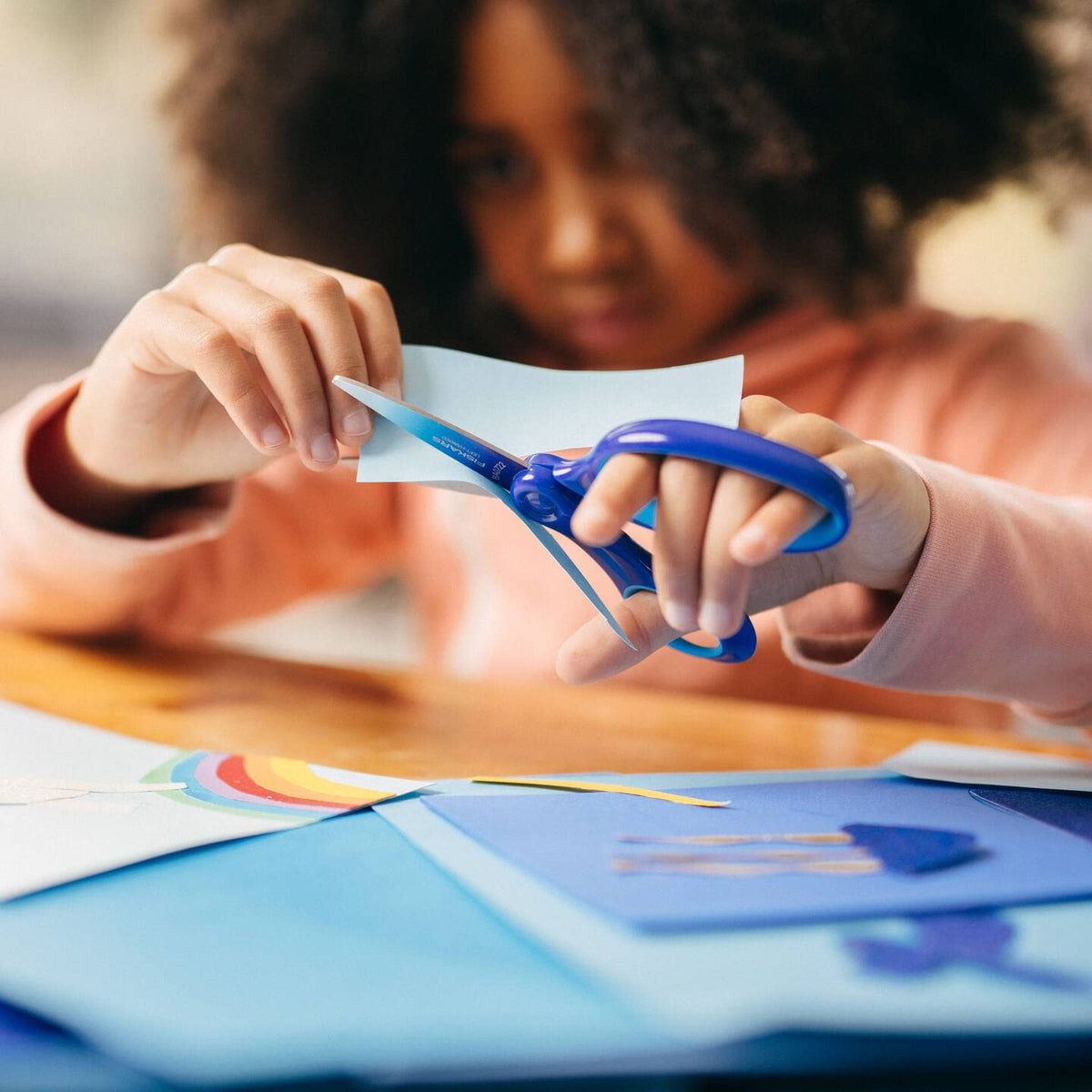 Fiskars Big Kids Scissors 15 cm | Ombre Blue | Stainless Steel