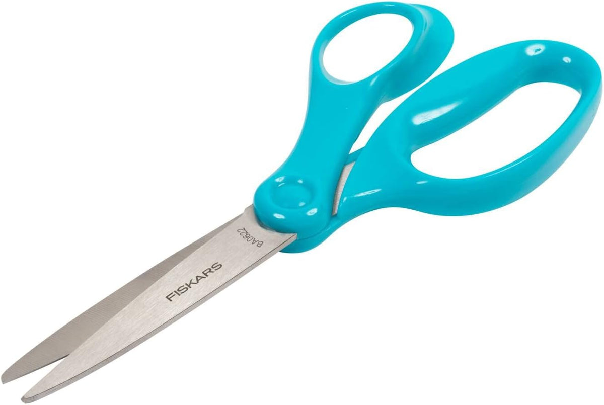 Fiskars School Scissors 18 cm | Turquoise | Stainless Steel | Made in Finland