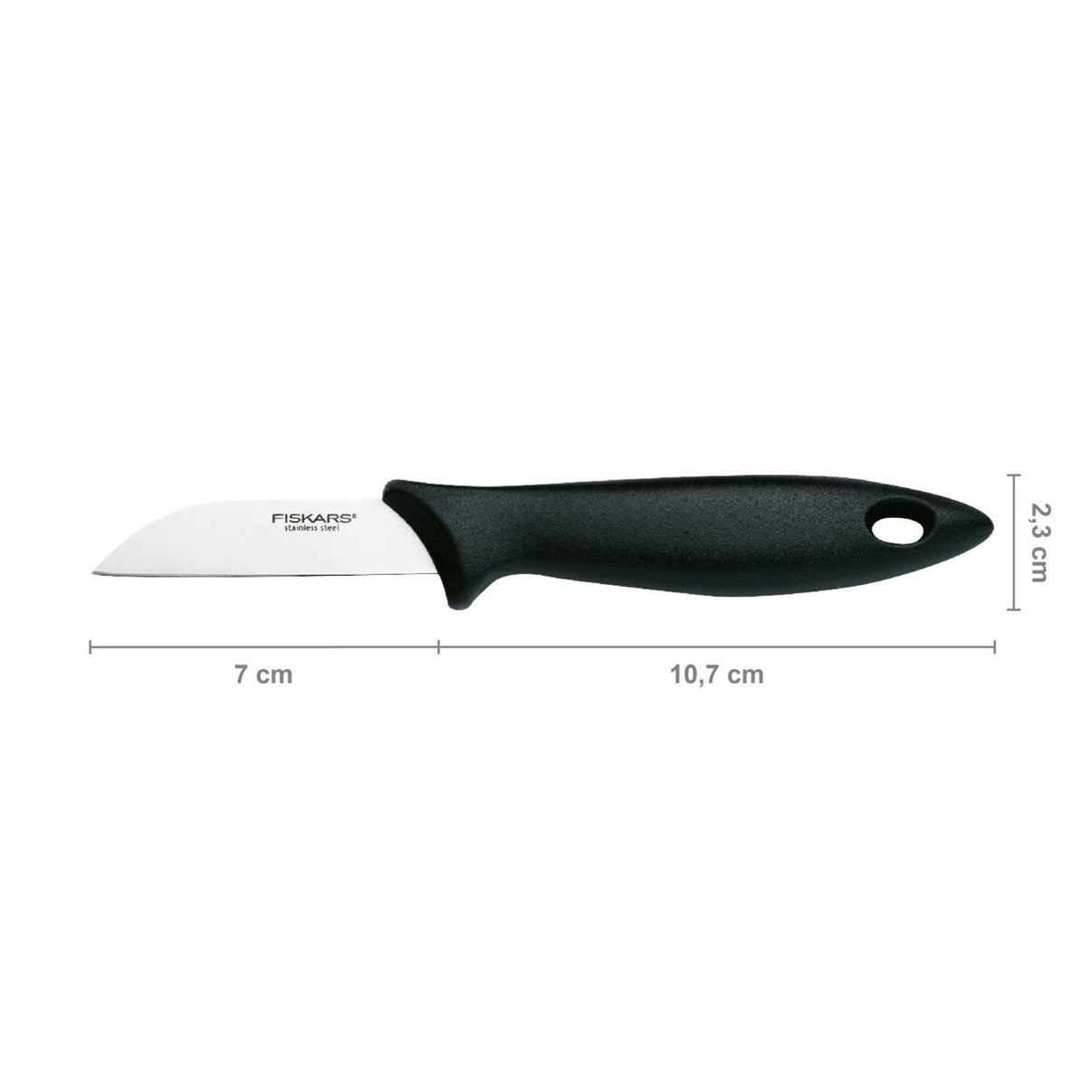 Fiskars Essential Paring Knife Set of 3 | Paring, Vegetable & Tomato Knife | Stainless Steel