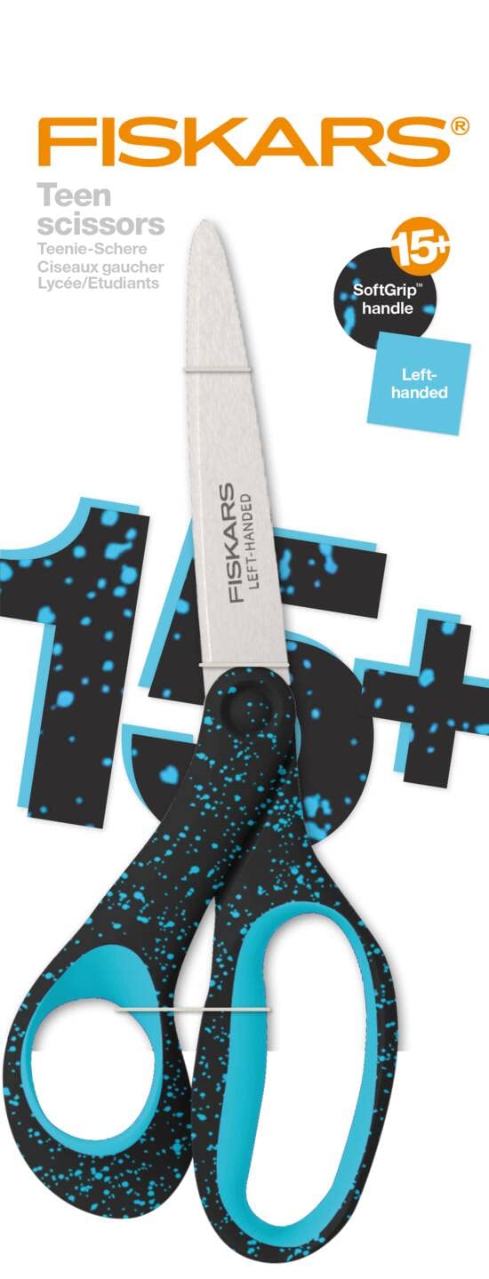 Fiskars Teen Scissors | Speckled Turquoise | Stainless Steel | Made in Finland