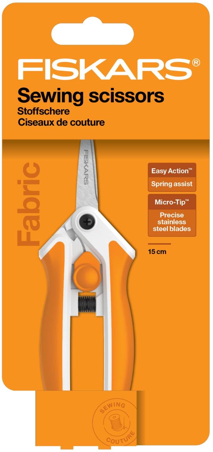 Fiskars EasyAction Needlework Scissors 15 cm | MicroTip | Made in Finland