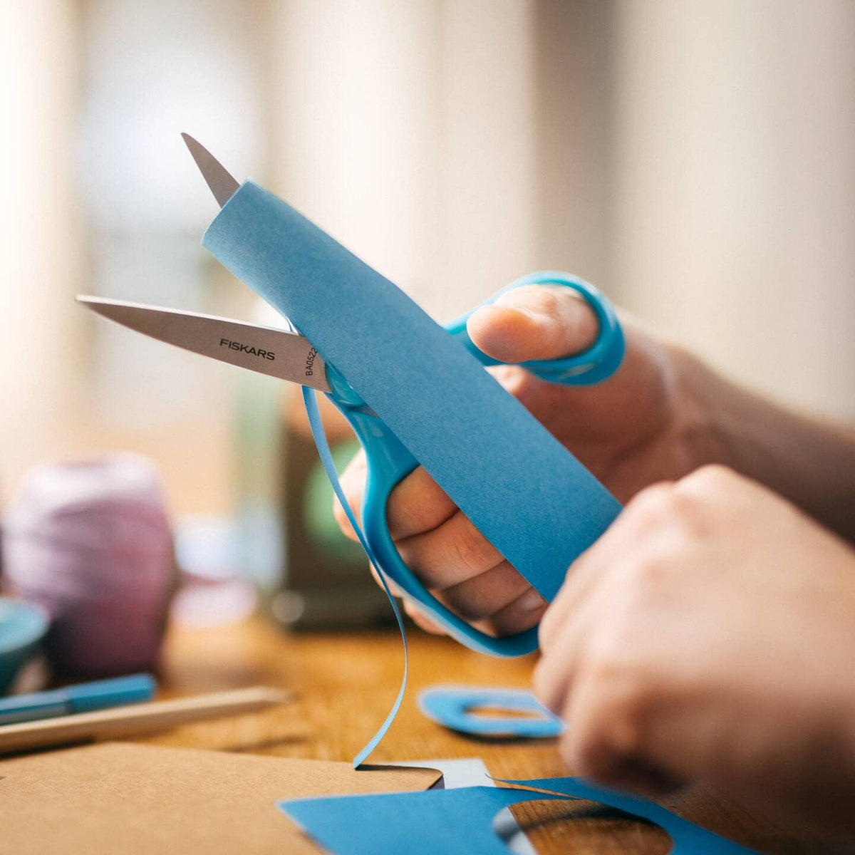 Fiskars School Scissors 18 cm | Turquoise | Stainless Steel | Made in Finland