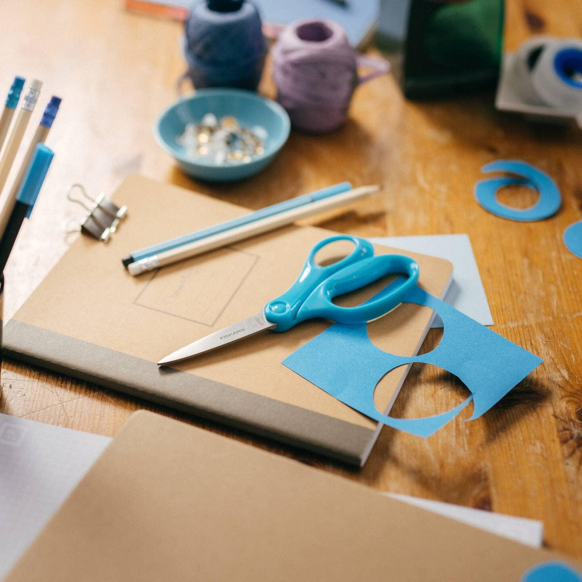 Fiskars School Scissors 18 cm | Turquoise | Stainless Steel | Made in Finland