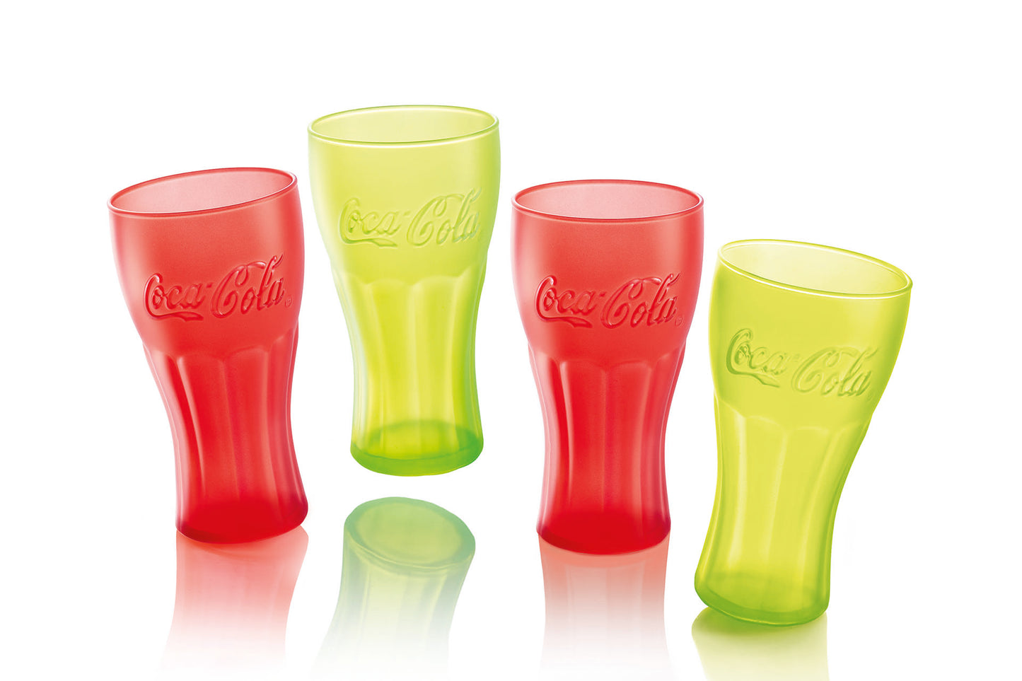 LUMINARC COCA COLA TECHNO YELLOW H/B TUMBLER 37 Pc