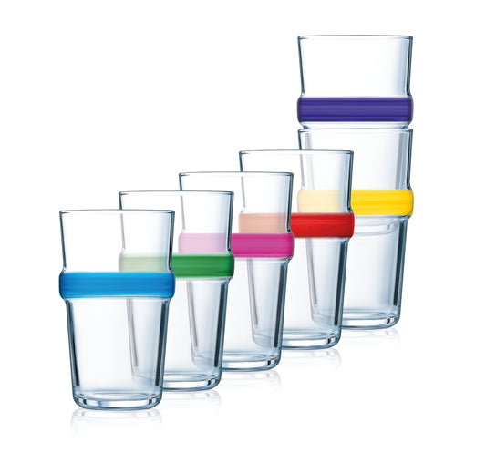 Luminarc Rainbow Arcobate Glasses Set 320 ml 6 pcs (N1598)